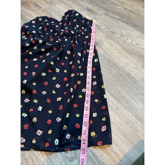 Madewell Wrap Confetti Floral Mini Dress Size 2 - Picture 10 of 12